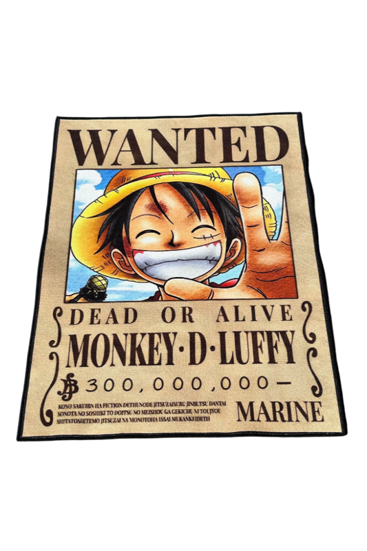 Luffy Wanted Rug