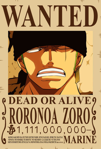 Zoro Wanted Rug